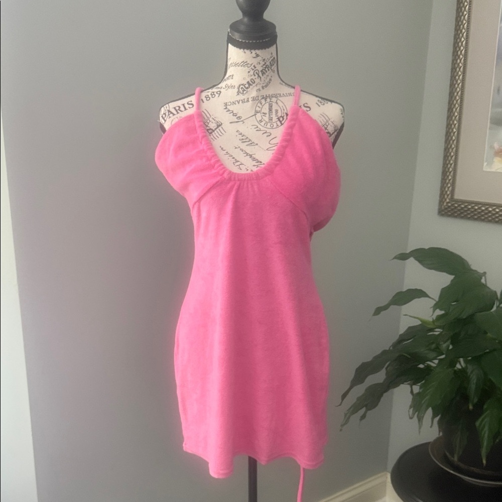 PacSun Vibrant Pink camisole dress or cover up